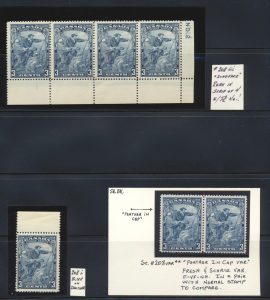 Lot 1027, Canada 1934 three cent Cartier group including varieties, sold for C$944